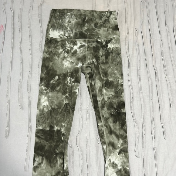 lululemon athletica Pants - lululemon athletica Green Tie-Dye Leggings